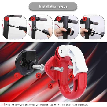 

Replacement For Xiaomi M365 Electric Scooter Front Hook Shopping Bag Backpack Hanger Helmet Handbag Holder