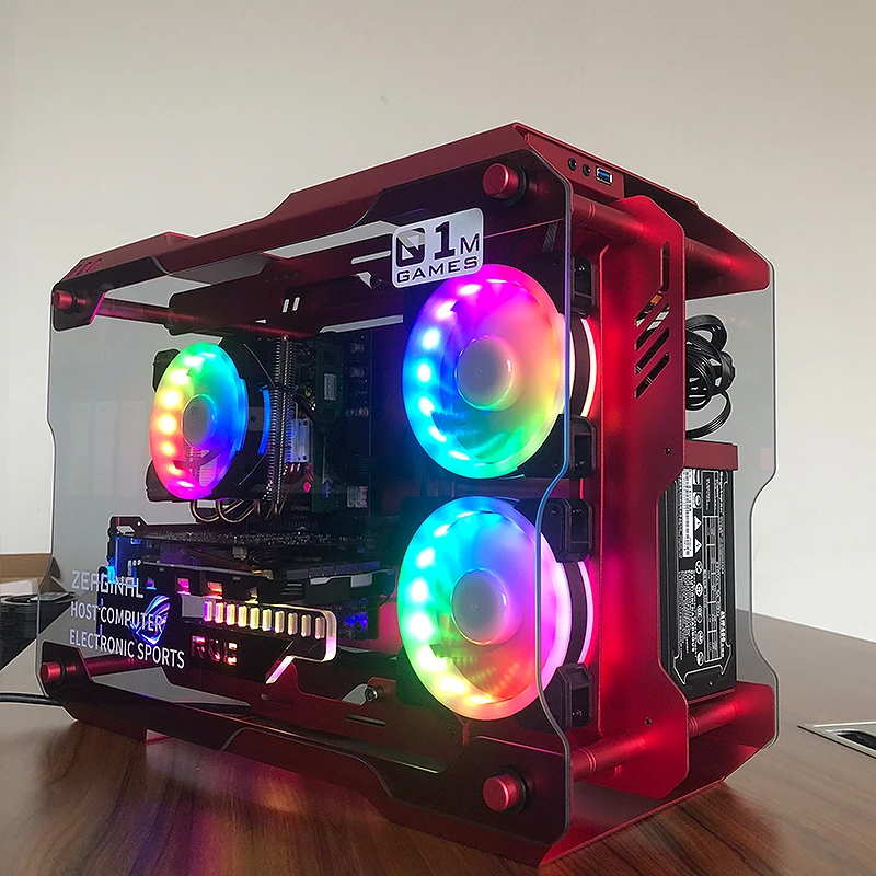 MATX płyta główna ITX DIY otwarta obudowa na biurko USB3.0 gry