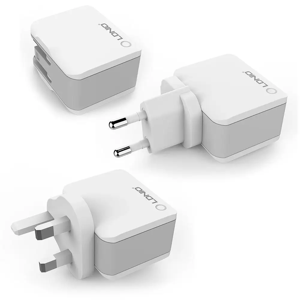 2.4A 12 Вт Адаптер зарядного устройства с двойным USB Универсальное прямое зарядное устройство адаптер приемник для LDNIO A2203 аксессуары для быстрой зарядки