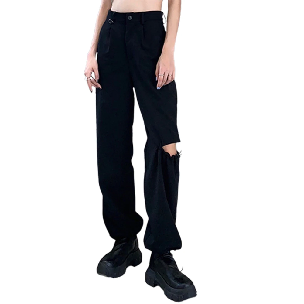 

HUNTER WISH Women Mid Rise Workout Pants Joggers Running Lounge Long Trousers Cargo Hip Hop Clothes Streetwear Fall