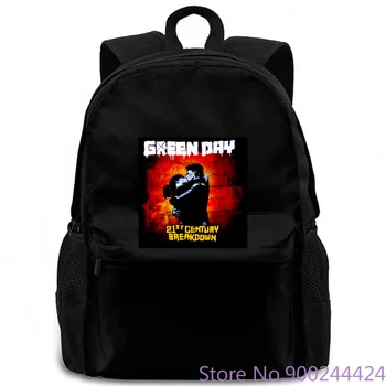 

Custom Any Logo Green Day Kiss Color 21st Century Breakdown Black New Official Punk Rock women men backpack laptop travel