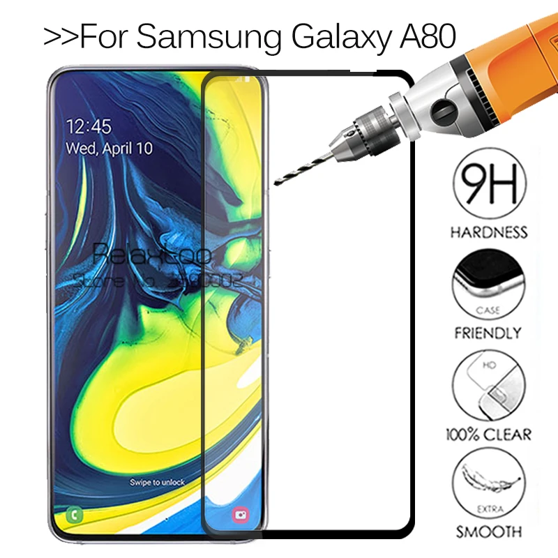 Защитное стекло закаленное для samsung Galaxy a80 a805F sm-a805f/ds a 80 80a | Мобильные телефоны и