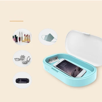 

Portable UV Sanitizer UV Phone Cleaner Box With Aroma Diffuser Multi-Function UV Light Sterilizer Fast Charging for Smart Phone