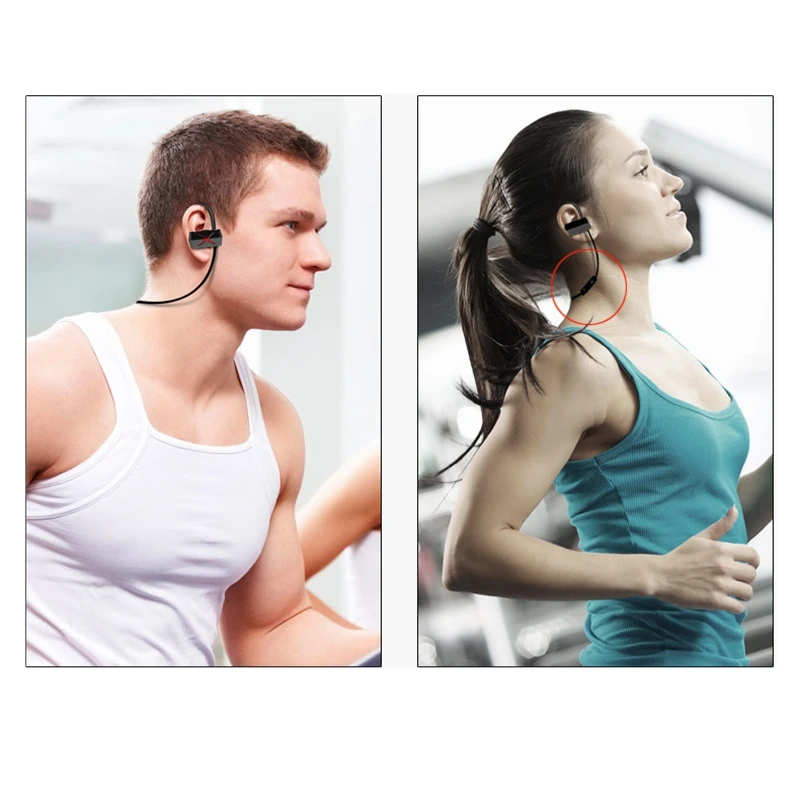Y100 Bluetooth Headphone Earphone Stereo Headset Sports Running Wireless IPX4 Hands Free Earbuds for iPhone Samsung