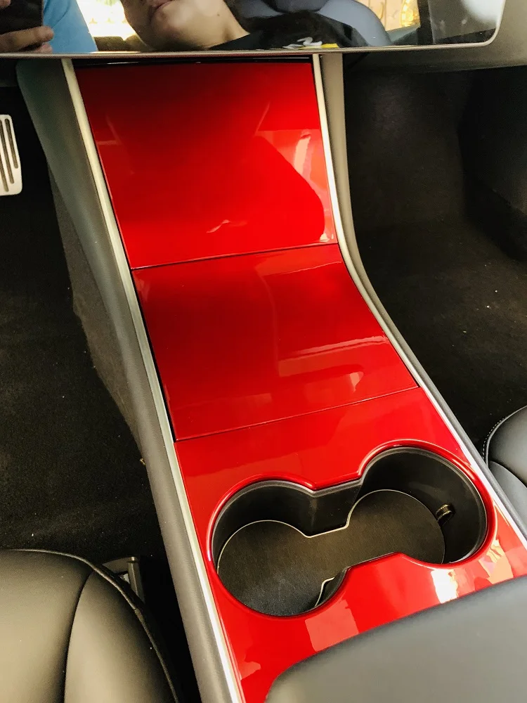 Tesla модель 3 CNC углеродное волокно пианино Краска Панель анти-отпечатков пальцев защитная пленка модифицированные части