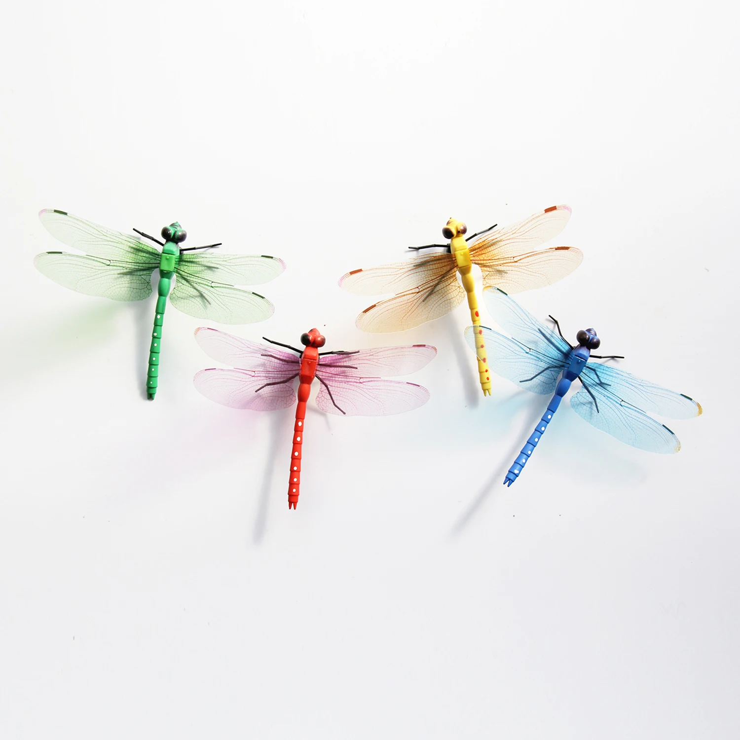 24Pcs Butterfly Dragonflies Stakes Garden Decoration Accessories New Year Christmas Decoration Outdoor Fences DIY Decoration