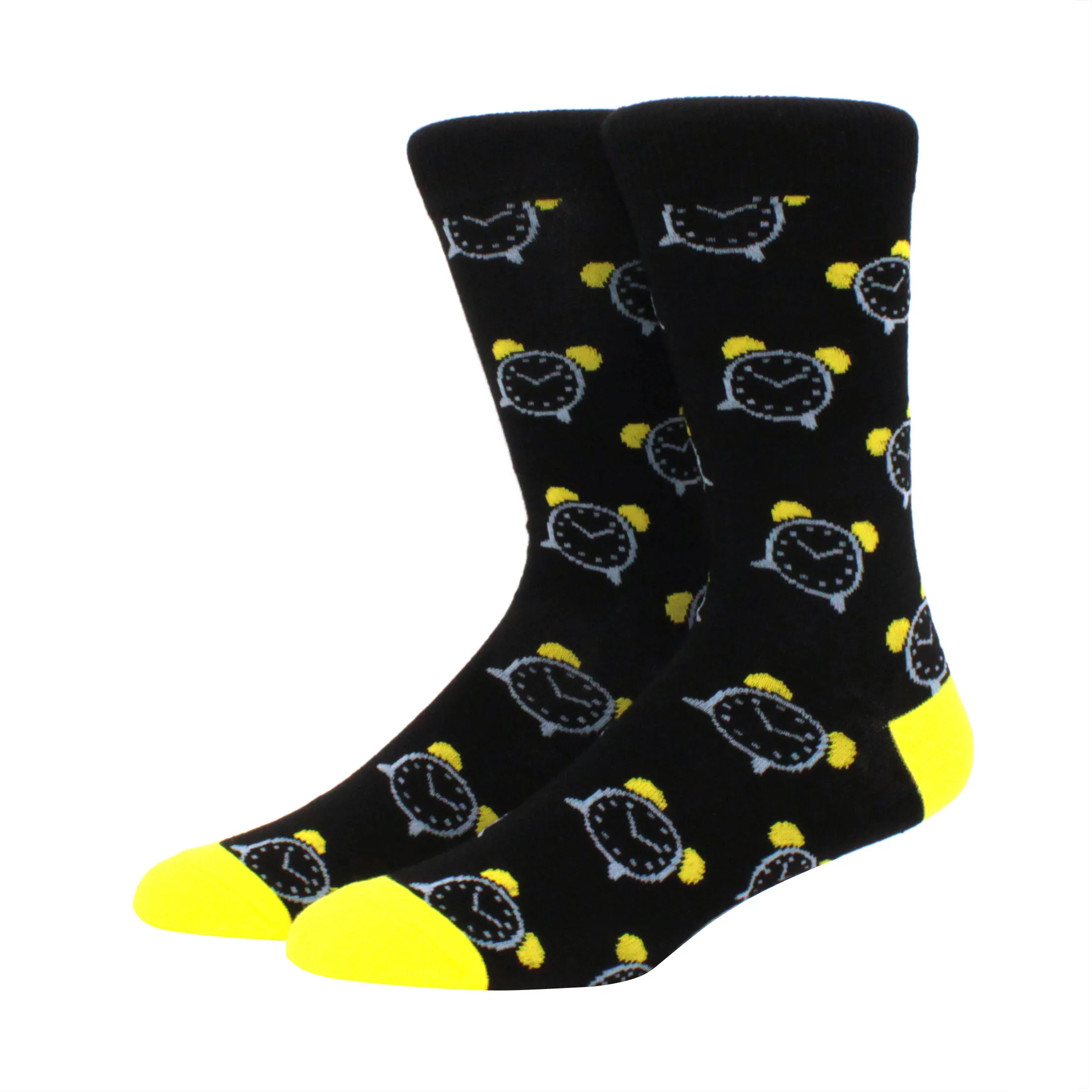 Vibrant Hiphop Cotton Men's Socks - Harajuku Fun Animal Design