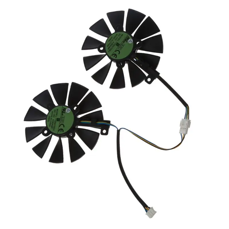 T129215SU 4Pin 88 мм 12V 0.50A охлаждающий вентилятор для GTX1060 1070 Ti RX 470 570 580 Графика карты Everflow