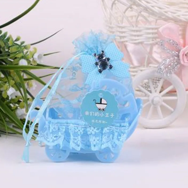 

Yarn Basket Candy Box with Lace ribbon DIY Bear Pattern Christening Boy Girl Gift Birthday Baby Shower Party Favor goodie bags