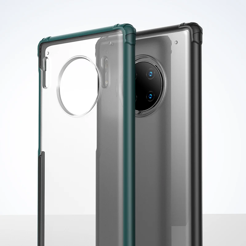 Для huawei mate 30 Pro mate 30 Чехол, Ультратонкий матовый прозрачный чехол из поликарбоната с резиновым ТПУ бампером противоударный чехол