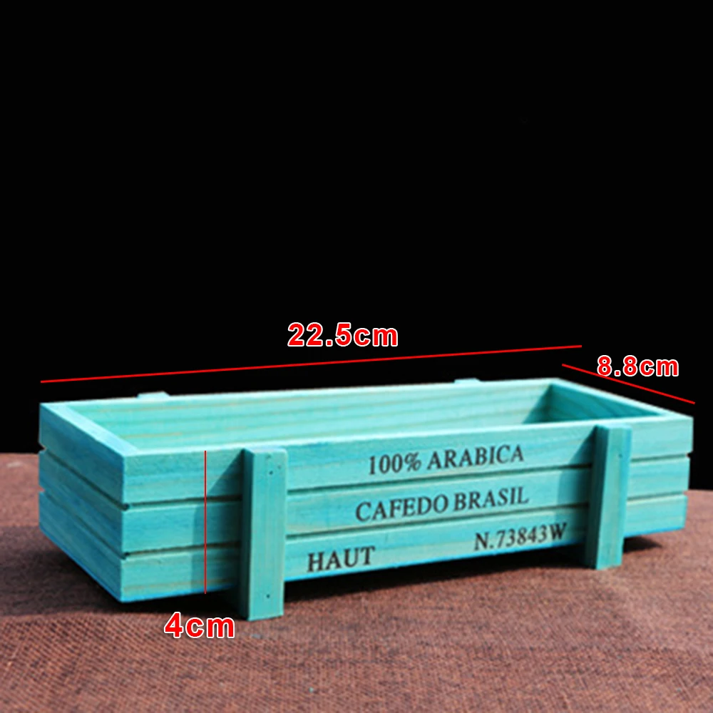 Деревянный цветочный горшок суккулент ящик для растений подставка в деревенском