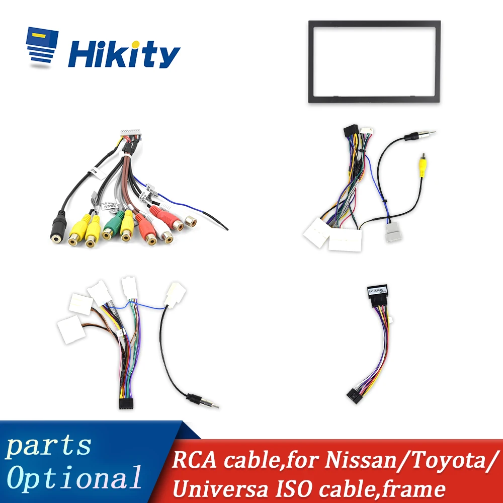 Hikity 2 Din Frame Cavo Autoradio Android Per Suzuki Buick Volkswagen Iso Hyundai Kia Honda Toyota Nissan Rca Linea Di Uscita