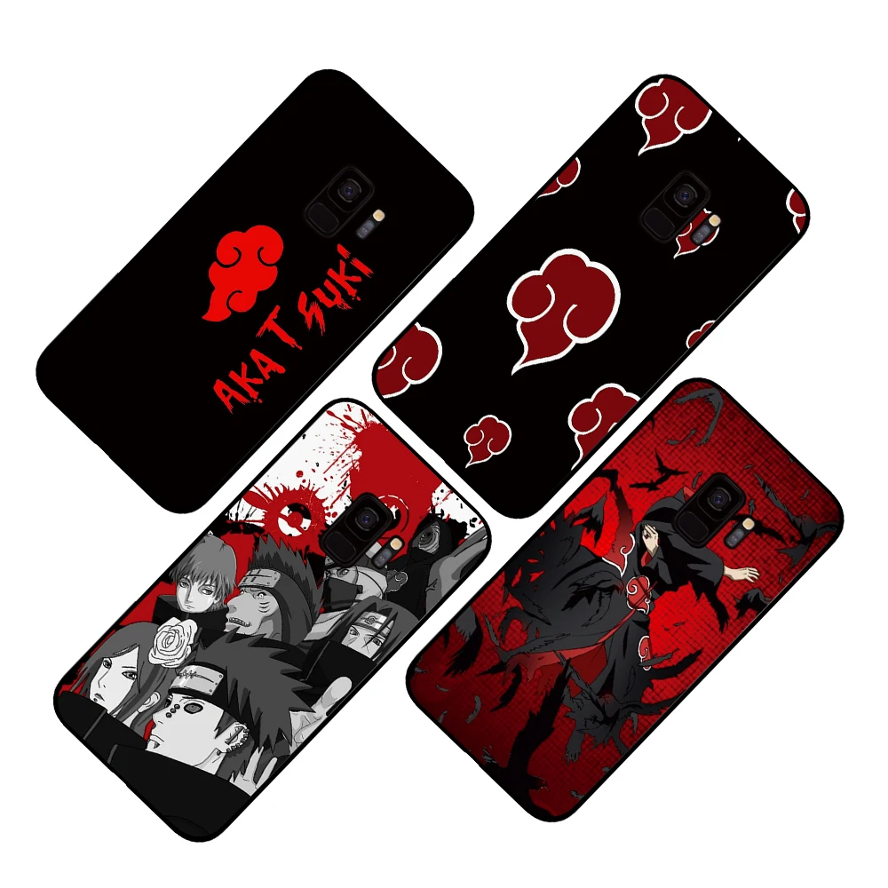 Ботинки в стиле аниме «Naruto Akatsuki Coque чехол для телефона для samsung Galaxy A6 A8 плюс A7 A9 A5 18 J530 J7 J8