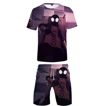 

My Friend Pedro 3D Print Basic Fashion Personality Street Man 3D Two Pieces Set Cool Hip Hop T-shirt+short Pants Sets Sports