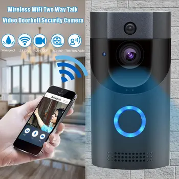 

Wireless WiFi Two Way Talk Infrared Visual PIR Motion Detection APP Control Smart Waterproof Video Doorbell HD Security Camera
