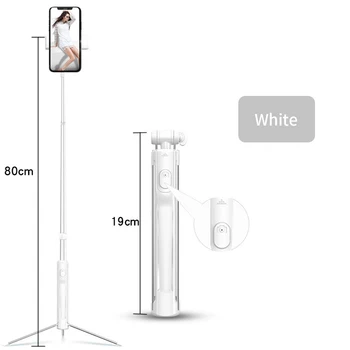 

Phone Sport Gimbal Foldable Remote Control LED Fill Light Mini Tripod Stand Wireless Handheld Selfie Stick Bluetooth Extendable