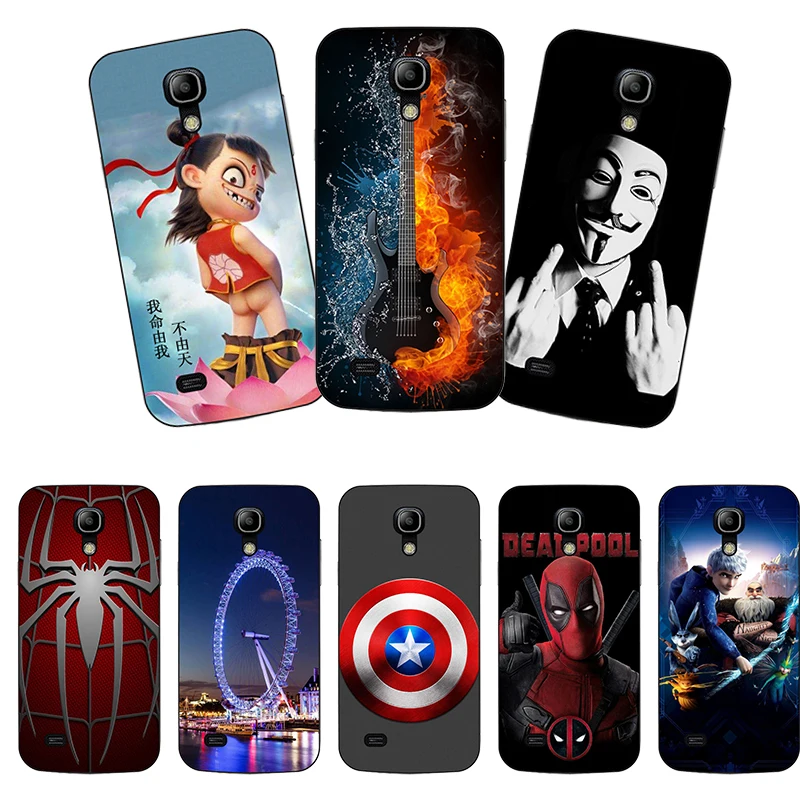 Мягкий чехол из ТПУ с принтом для Samsung Galaxy S4 Mini /S4Mini оригинальные чехлы телефонов