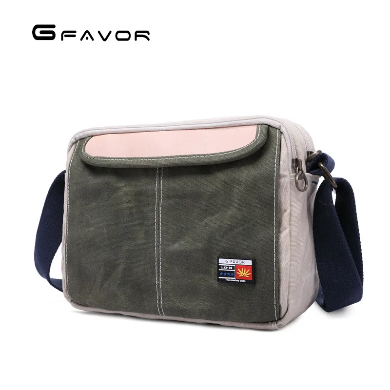 

SOURCE New Style Oil Wax Canvas with Full-grain Leather Casual Wear-Resistant Waterproof Canvas Bag Men Crossbody Bag