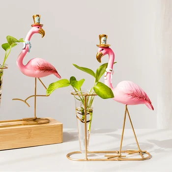 

Living Room Decoration Small Vase Transparent Hydroponic Glass Vase Jarrones Decorativos Moderno Flowers Vases Home Decor