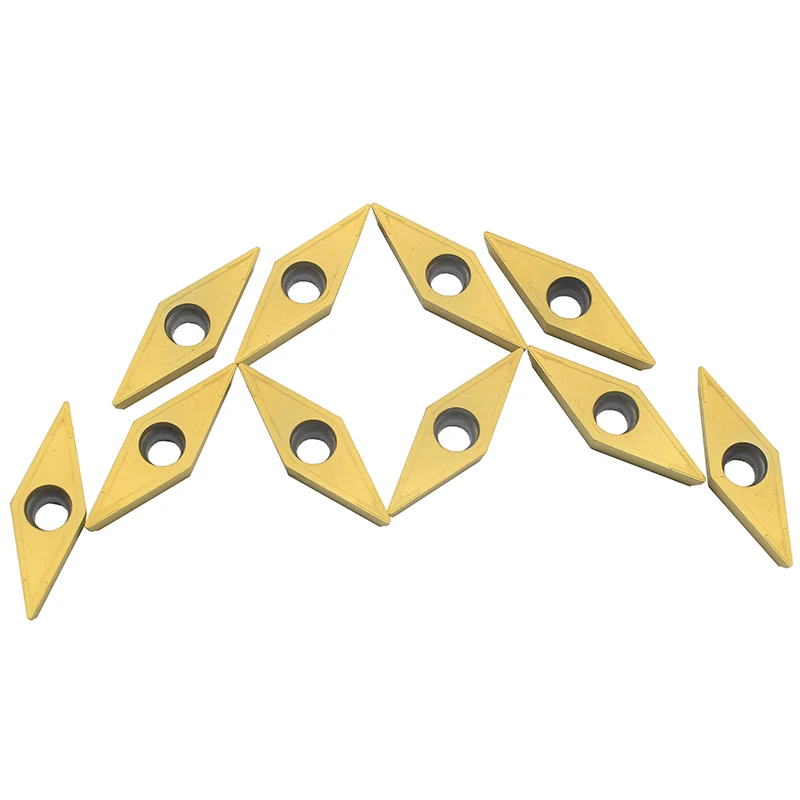 

100PCS Tungsten Carbide VCMT160404 MA VP15TF Internal metal turning tool cutter turning lathe tool CNC tools