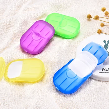 

20 Boxes Soap Flakes (20pcs/Box) Travel Portable Foaming Washing Hand Paper