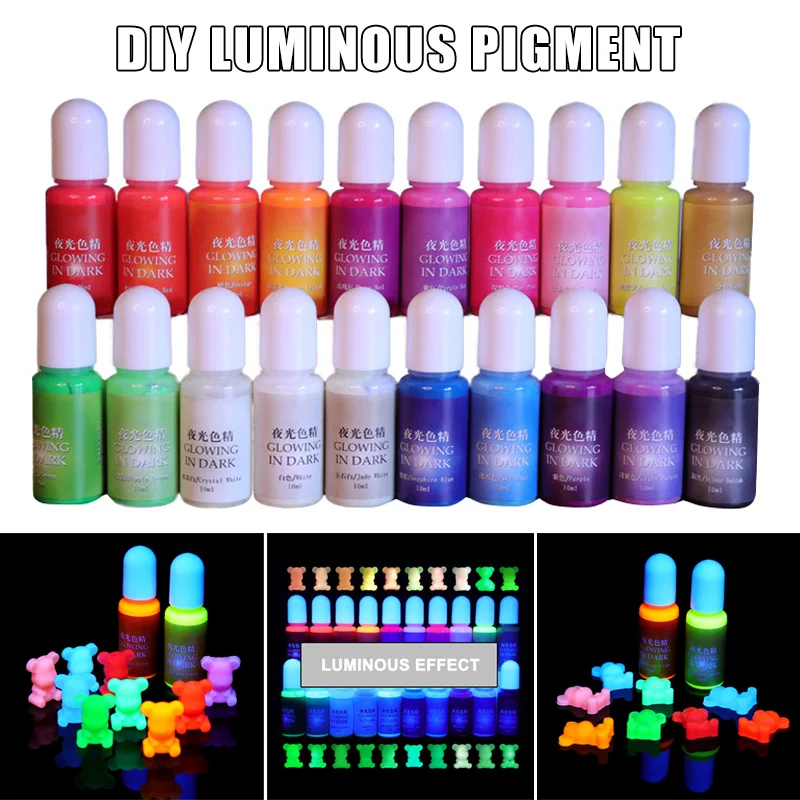 

Glowing in dark High Concentration Epoxy Pigment DIY Mold Making Accessories @M23