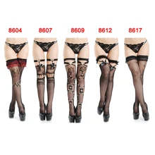 Хит, женские кружевные чулки в сетку, до бедра, выше колена, длинные носки, чулки, эротическое нижнее белье, MCK99