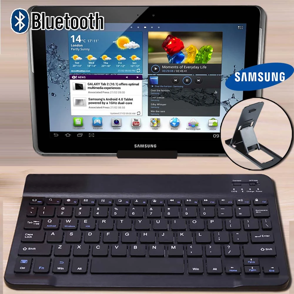 Ijveraar lichten Sijpelen Draadloze Bluetooth Toetsenbord Voor Samsung Galaxy Boek 10.6 "/Note 10.1"/Tab  10.1 "/Tab 8.9"/Tab E 9.6 "/Tab 2 3 4 10.1" Tablet|null| - AliExpress