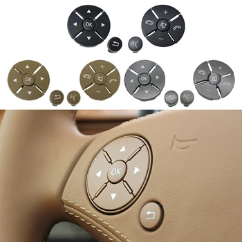 

Car Interior Steering Wheel Button Switch Trim Interior Accessories Styling Cover for Mercedes Benz S Class W221