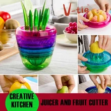 Резак из нержавеющей стали фруктовый слайсер для кухни Многофункциональный для здоровья и охраны окружающей среды сока и резки фруктов