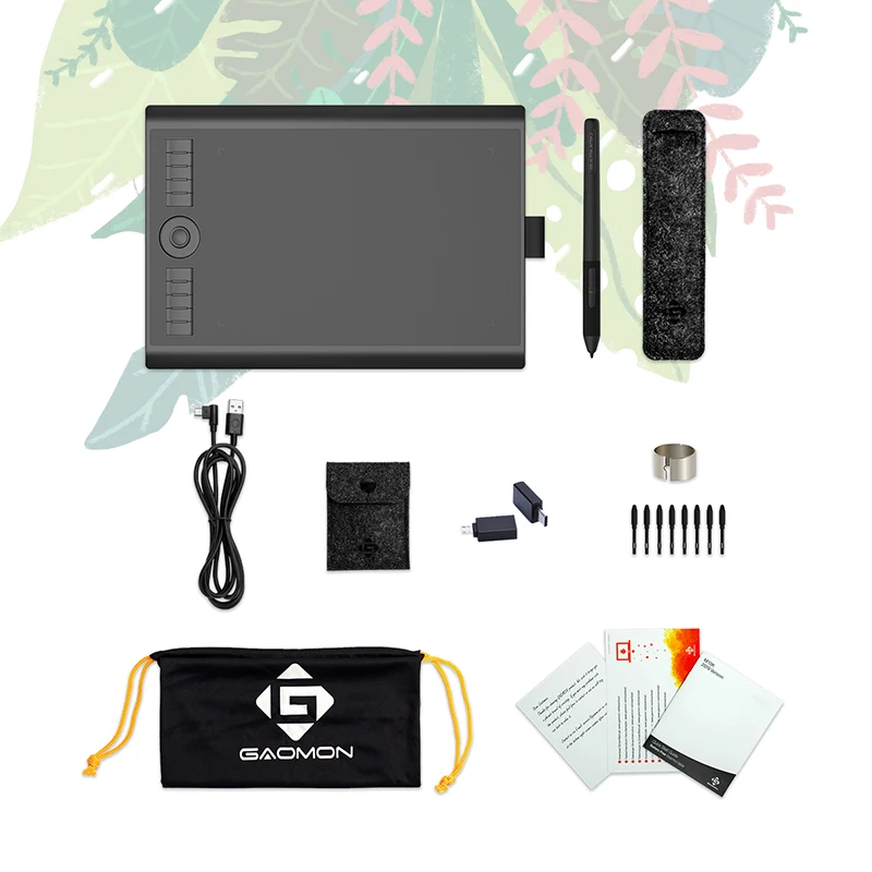 Графический планшет для рисования GAOMON M10K PRO 10*6 25 '' со стилусом без батареи и