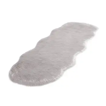 

60*90cm Kids Room Living Room Plush Floor Rug Mat Imitation Leather Mat Hairy Fur Wool Carpet Floor Fur Sofa Artificial Rug G7Y6