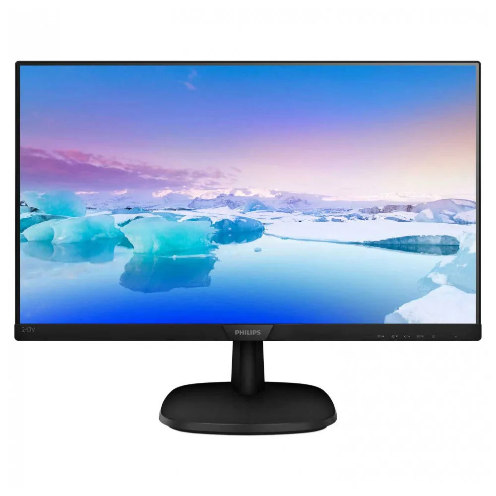 Монитор Philips 243V7QDAB LCD 23.8'' [16:9] 1920х1080(FHD) IPS, 250cd/m2, H178°/V178°, 10М:1, 5ms