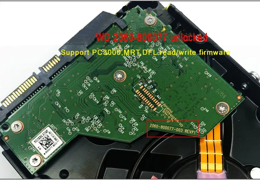 

hard disk drive data recovery WD 2060-800077 unlocked pcb board