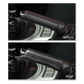 

Carbon Fiber Car Brake Handle Cover High strength Light weight Practical Useful