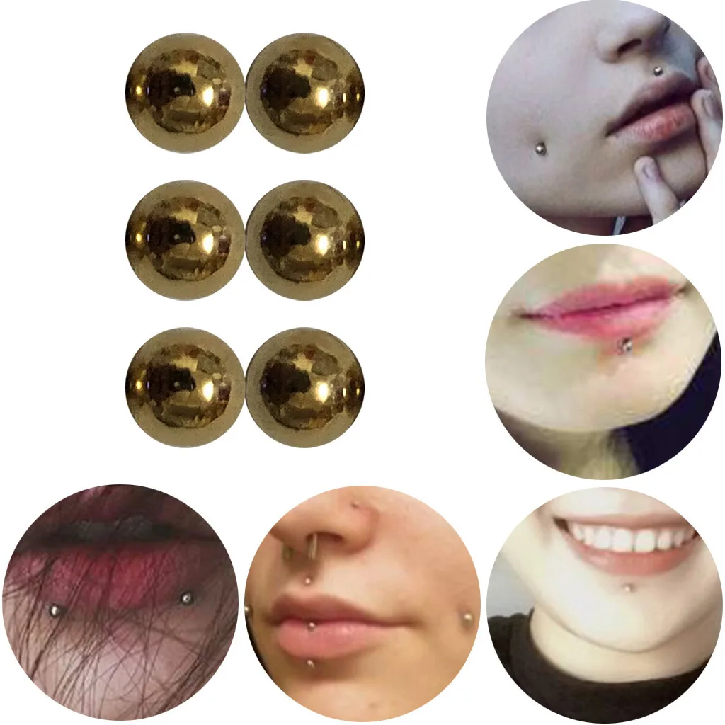 2020 HOT 6Pcs/lot Body Clamps Temporary Unique Non Piercing Magnet Nipple Balls NEW