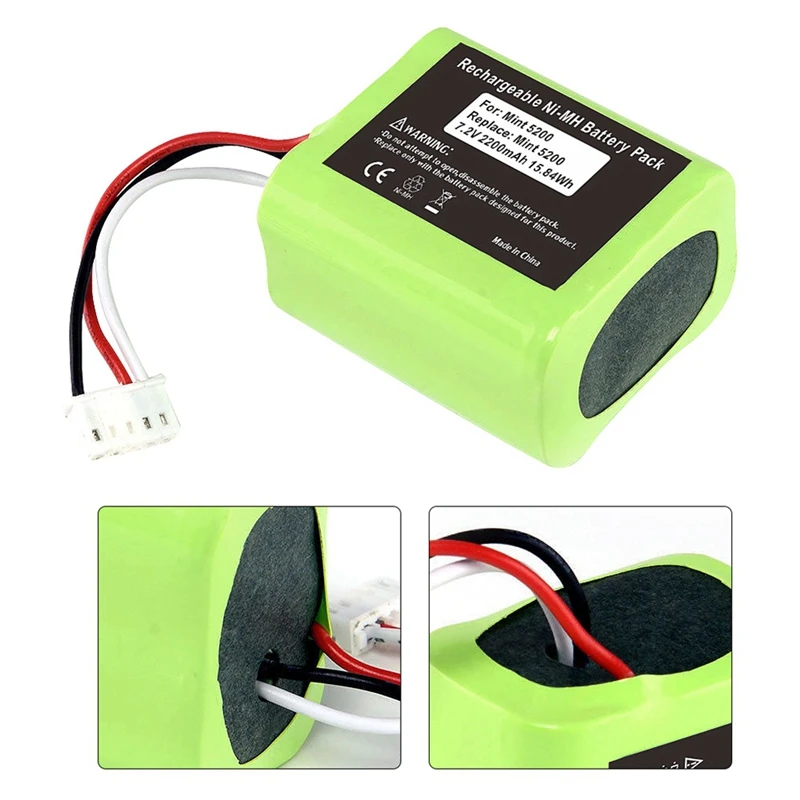 7,2 V 2200Mah запасная батарея совместима для салфетки для робота-пылесоса iRobot Braava 320/321 & Mint 4200/4205