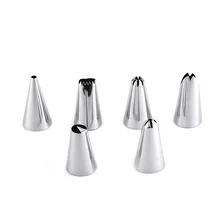 430 нержавеющая сталь носик для украшения набор хлебобулочных изделий Набор растягивающийся мешочек для украшения 6 штук