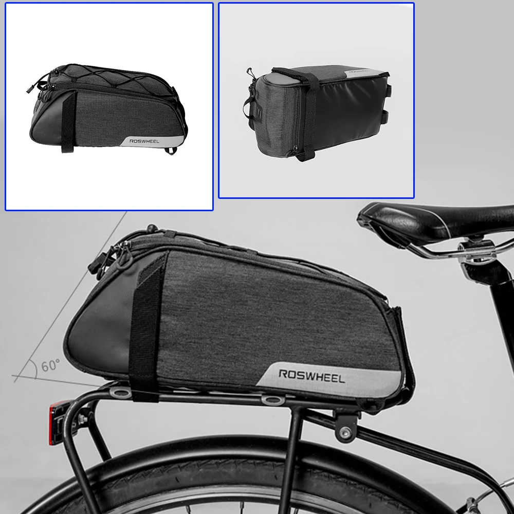 7L Roswheel MTB велосипед велосипедное заднее сиденье багажник сумка пакет Перевозчик+ 3 прочные регулируемые ремни