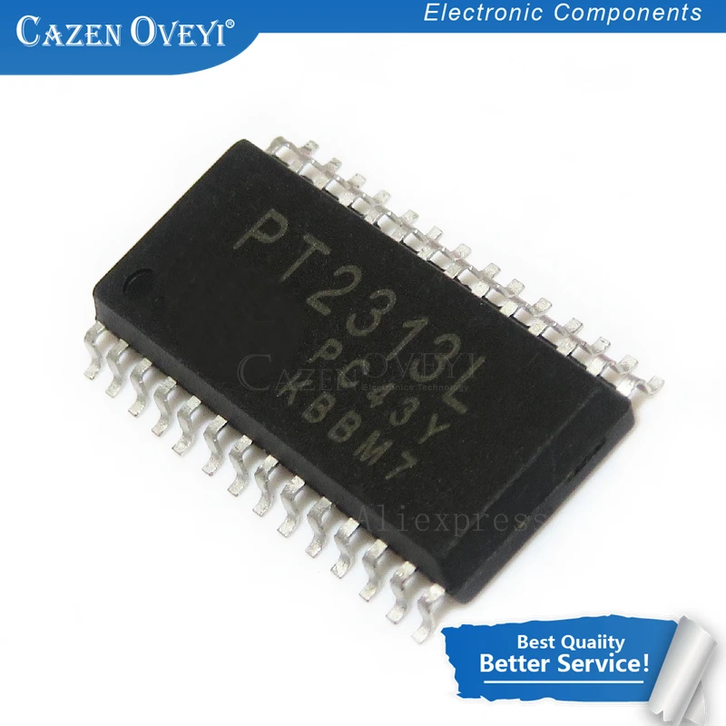 

10 шт./лот PT2313L PT2313E PT2313 SOP-28 SMD 4-канальный Аудиопроцессор IC новая Оригинальная фотография
