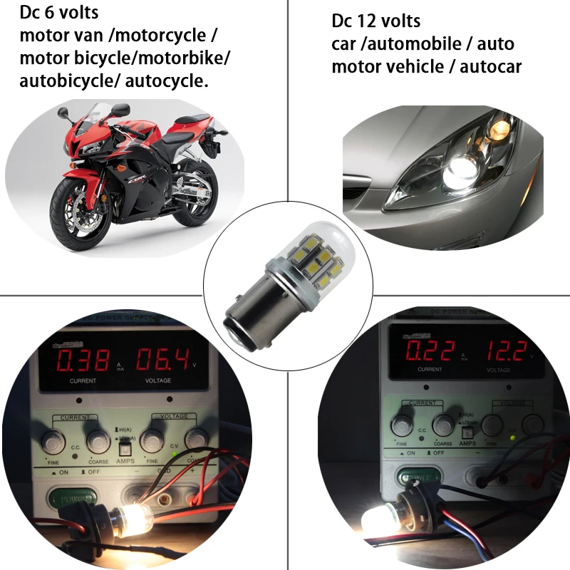 Bombilla bay15d p21 5 Вт 1157 6V 12 V светодиодные лампы авто супер 3 тормоз противотуманных фар