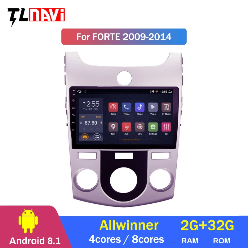 Clearance 9 inch Android IPS 2.5D Car DVD GPS for KIA Forte Cerato 2008-2014 car Radio GPS navigation head unit build in wifi 2