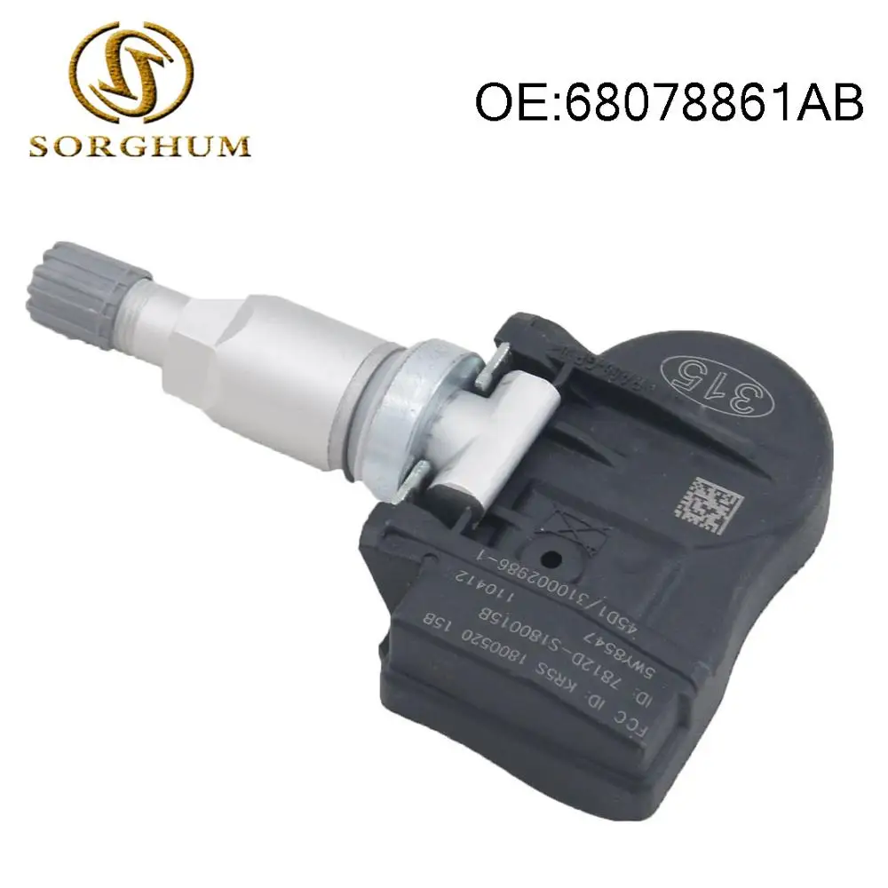 

1pcs 68078861AB Tire Pressure Sensors TPMS 315MHz Fits For Mopar For Dodge For Jeep
