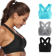 Новые женские футболки для йоги Обувь с дышащей сеткой противоударный для тренажерного зала, бега, спорта небольшого размера; бюстгальтер Бесшовный Бюстгальтер для фитнеса, йоги и занятий спортом бюстгальтер Топ жилет