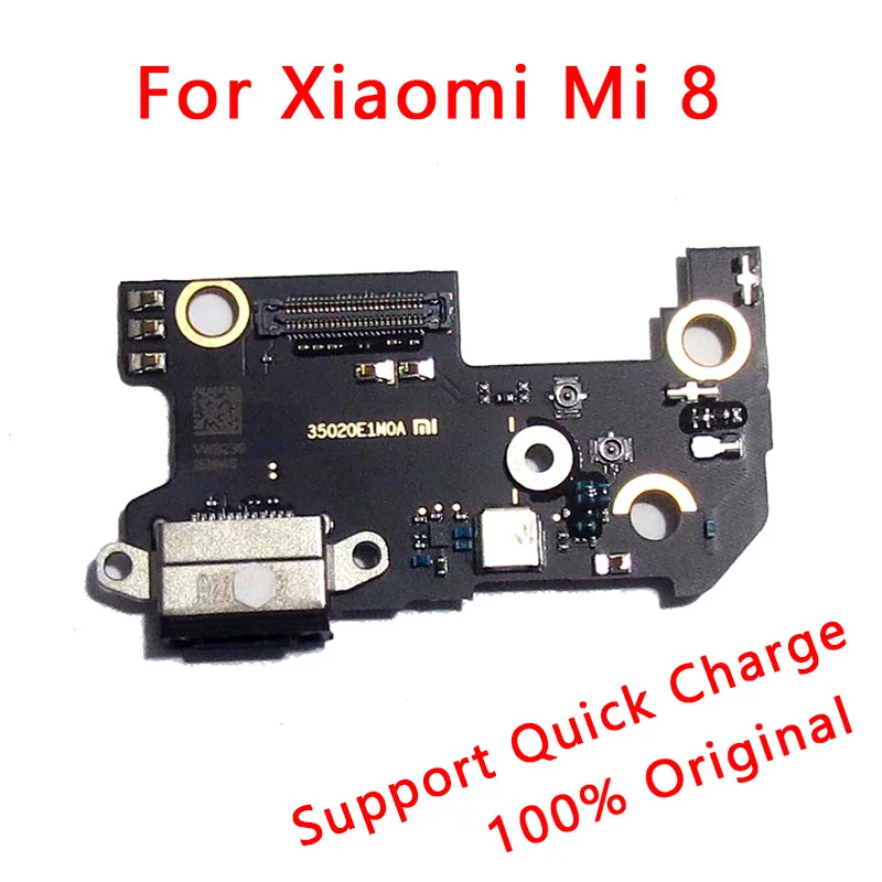 Для xiaomi mi 8 плата зарядки xiaomi mi 8 запасные части mi 8 pro зарядный порт usb плата mi 8 pro usb зарядное устройство часть