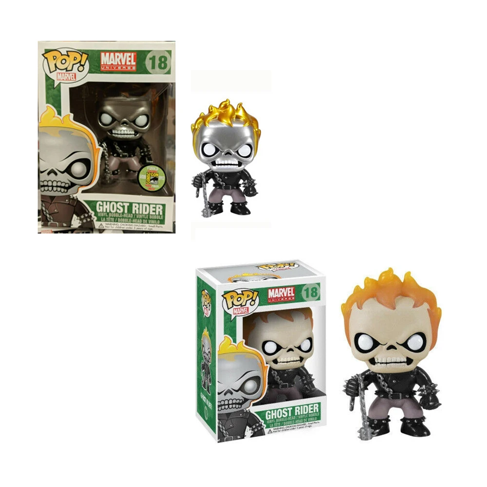 Funko pop! Marvel Ghost Rider Bobble фигурка игрушки Коллекция Модель подарок|Игровые фигурки и