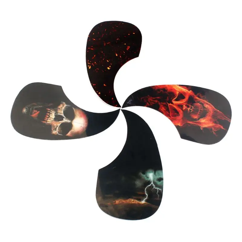 

Homeland 4 Pcs/set Folk Acoustic Guitar Pickguard Comma Shape Panel Guard Sticker