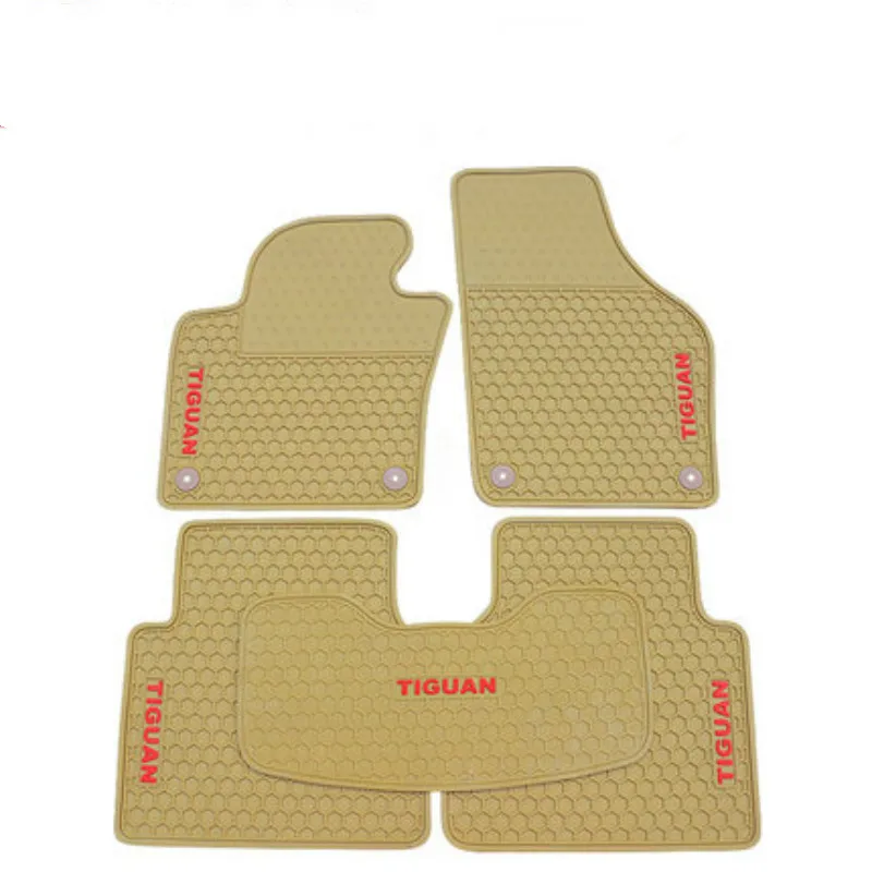 Пользовательские без запаха ковры водонепроницаемые резиновые коврики для автомобиля для 2010- года Volkswagen Tiguan - Название цвета: 2010-2014 Tiguan