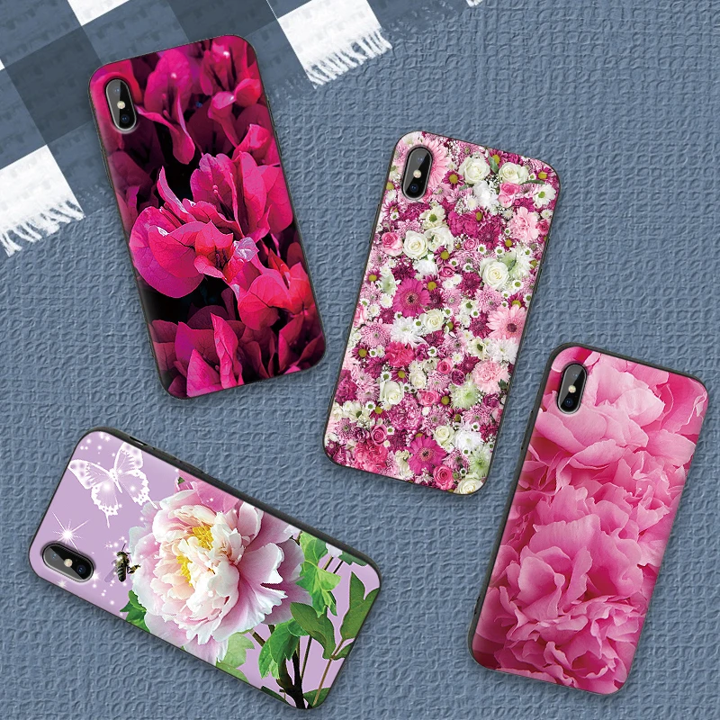 

Soft TPU Silicone For Xiaomi Redmi pro 6 7 Note 4X 5A 16G 32G 7 GO 7A K20 Note 5 6 8 K20 Pro Peony Daisy Cactus