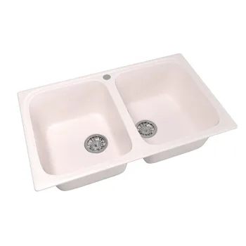 

Мойка ML-GM23 двухчашевая, светло-розовая (311), 495*775*200мм